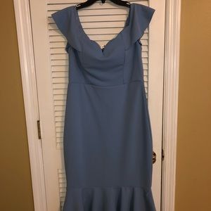 Ladies baby blue dress